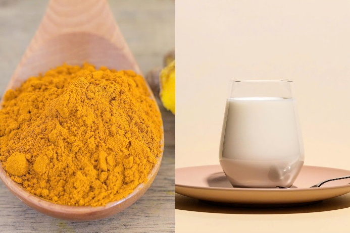 7. Tinh bột nghệ và sữa tươi không đường: Mặt nạ tinh bột nghệ và sữa tươi không đường tuy phổ biến trong chăm sóc da hiện đại nhưng thực chất bắt nguồn từ các phương pháp làm đẹp dân gian. Nghệ giúp làm sáng da, mờ thâm và kháng viêm, còn sữa tươi không đường từng được phụ nữ quý tộc xưa dùng để rửa mặt và dưỡng thể. Hỗn hợp này dịu nhẹ sẽ hỗ trợ phục hồi da sau mụn, làm đều màu và cấp ẩm nhẹ nhàng. Trộn 1 thìa bột nghệ với 2 thìa sữa tươi, đắp 10 đến 15 phút rồi rửa sạch. Duy trì 2 lần mỗi tuần vào buổi tối để da cải thiện rõ rệt.