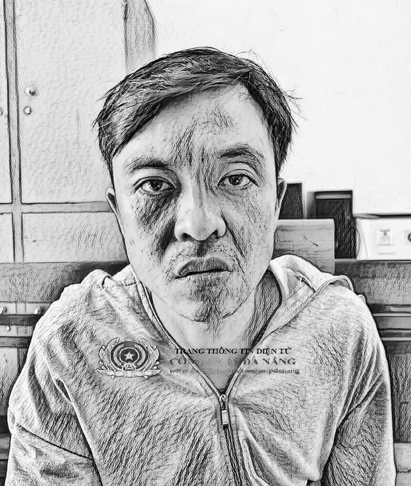 Nghi phạm tại cơ quan công an