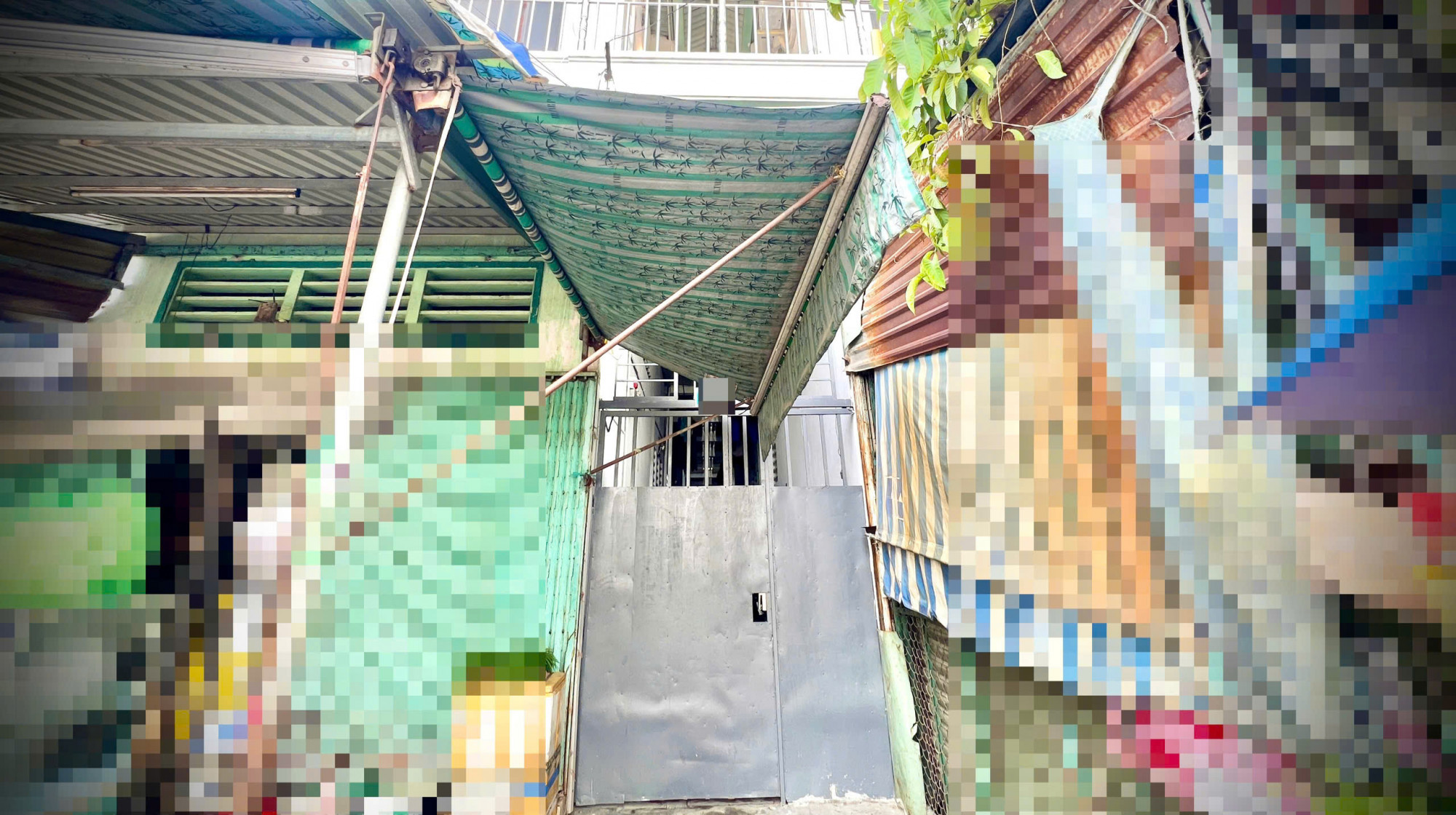 Căn nhà trọ nơi anh A bị cướp. Ảnh: A.X
