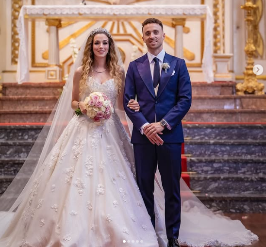 Diogo Jota mới kết hôn cùng người bạn gái lâu năm vào ngày 22/6. Ảnh: Instagram
