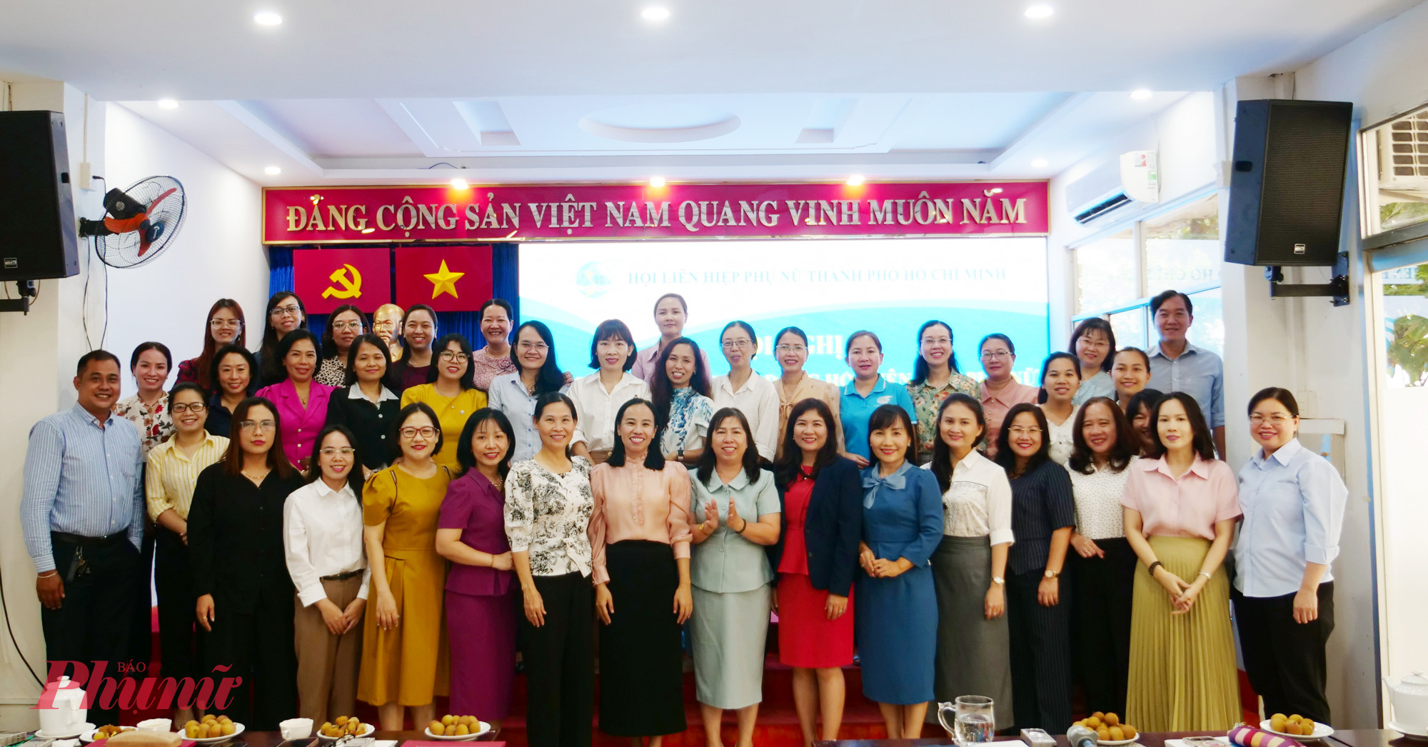 Cán bộ Hội LHPN TPHCM (mới) tại hội nghị công bố bộ máy hoạt động Hội LHPN TPHCM.