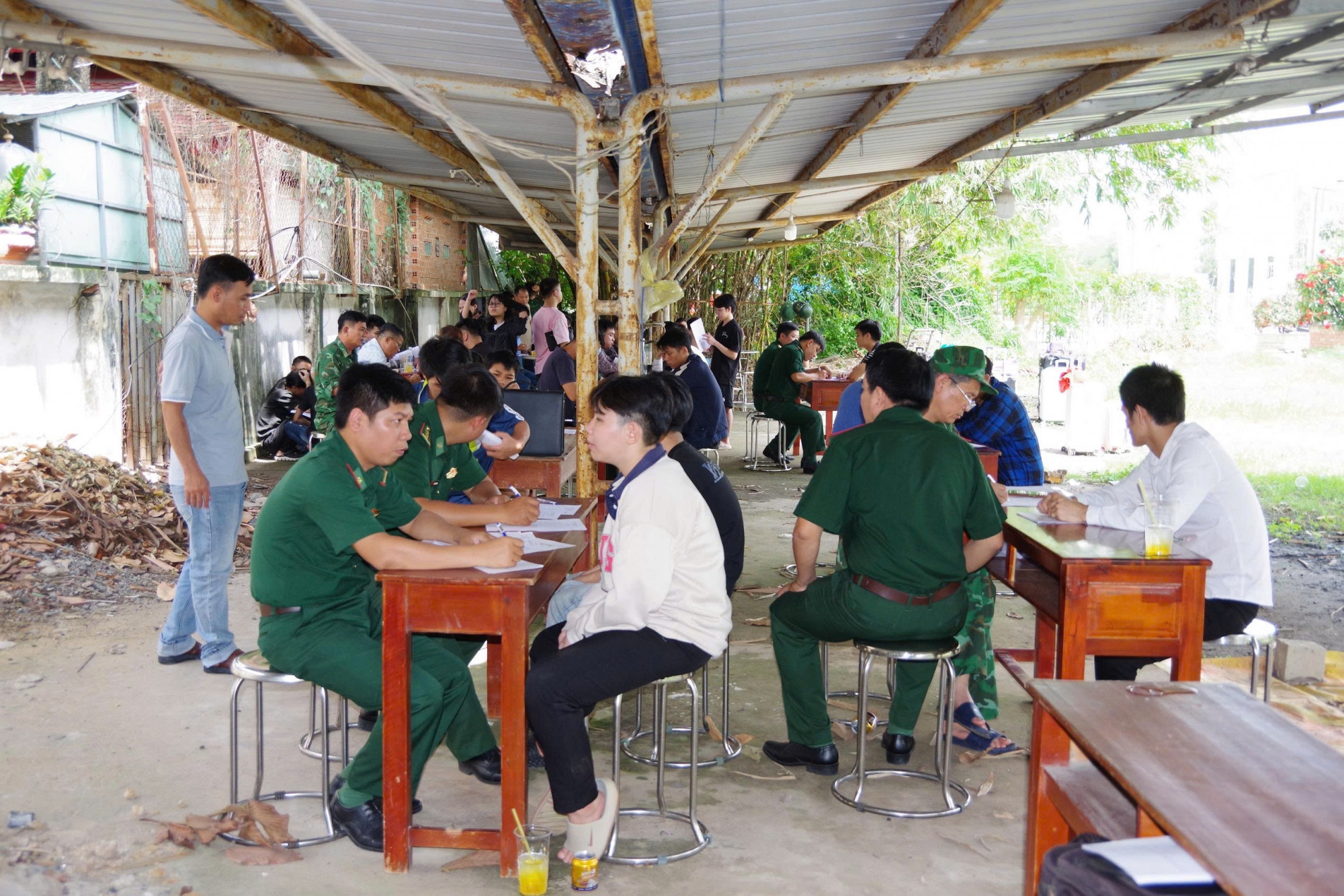 Khu vực tiếp nhận các công dân về nước từ Campuchia