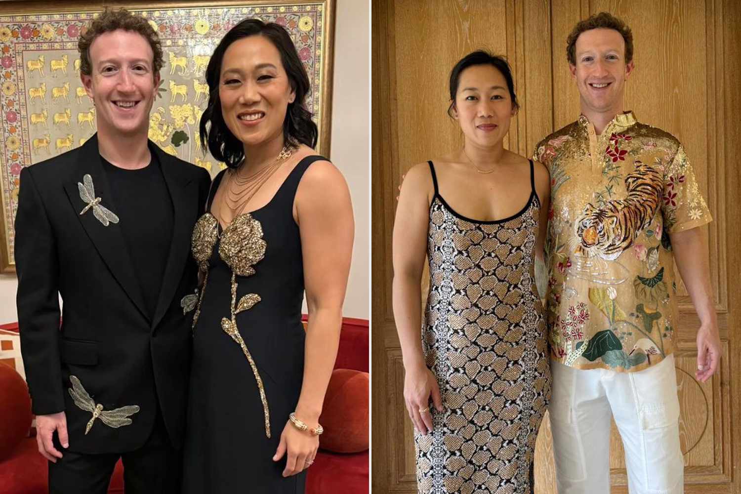 Khi lễ cưới hoá sàn diễn thời trang Vợ chồng Mark Zuckerberg thu hút sự chú ý bởi phong cách thời trang độc đáo, mang đậm dấu ấn văn hóa Ấn Độ hiện đại. Cặp đôi mang đến hình ảnh thanh lịch, chỉn chu nhưng vẫn gần gũi, thể hiện sự tôn trọng với văn hóa bản địa trong một trong những sự kiện xa hoa bậc nhất thế giới.