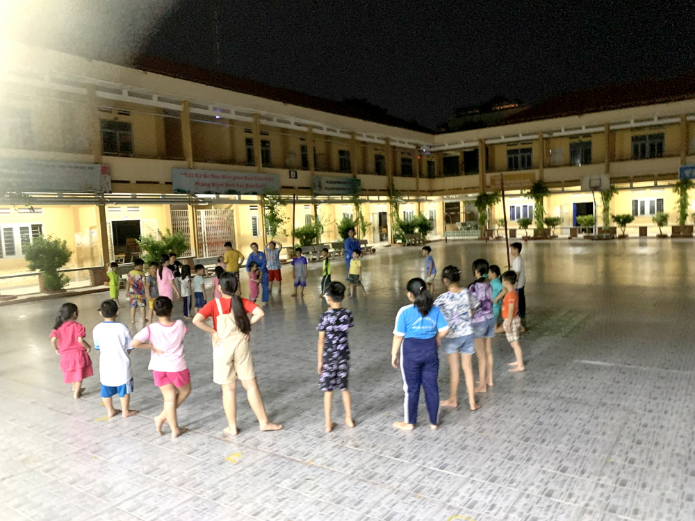 Mùa hè tiết kiệm vẫn vui Năm nay, các con anh Phan Quốc Thái có “Mùa hè 0 đồng” khi tham gia sinh hoạt hè tại phường - Ảnh do nhân vật cung cấp