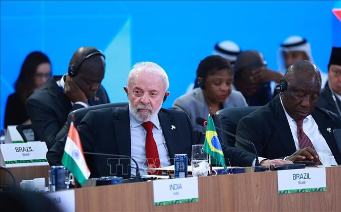 Tổng thống Brazil Lula da Silva chủ trì Phiên thảo luận cấp cao Tăng cường chủ nghĩa đa phương, các vấn đề kinh tế - tài chính và trí tuệ nhân tạo. 