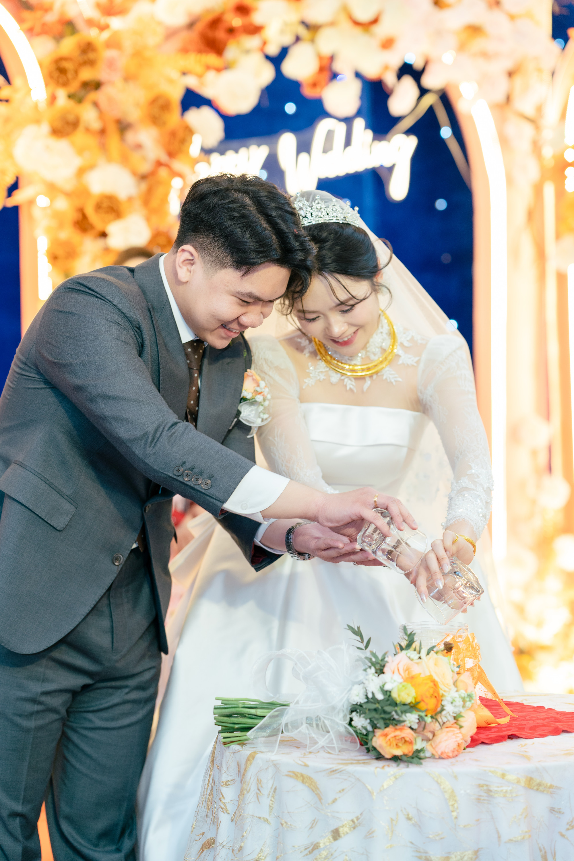 Cặp vợ chồng duy trì "hẹn hò chỉ nói chuyện tiền" cho mục tiêu tự do tài chính Kết hôn đầu năm 2025 nhưng đôi vợ chồng trẻ nhanh chóng đặt ra mục tiêu tự do tài chính (Ảnh: NVCC)