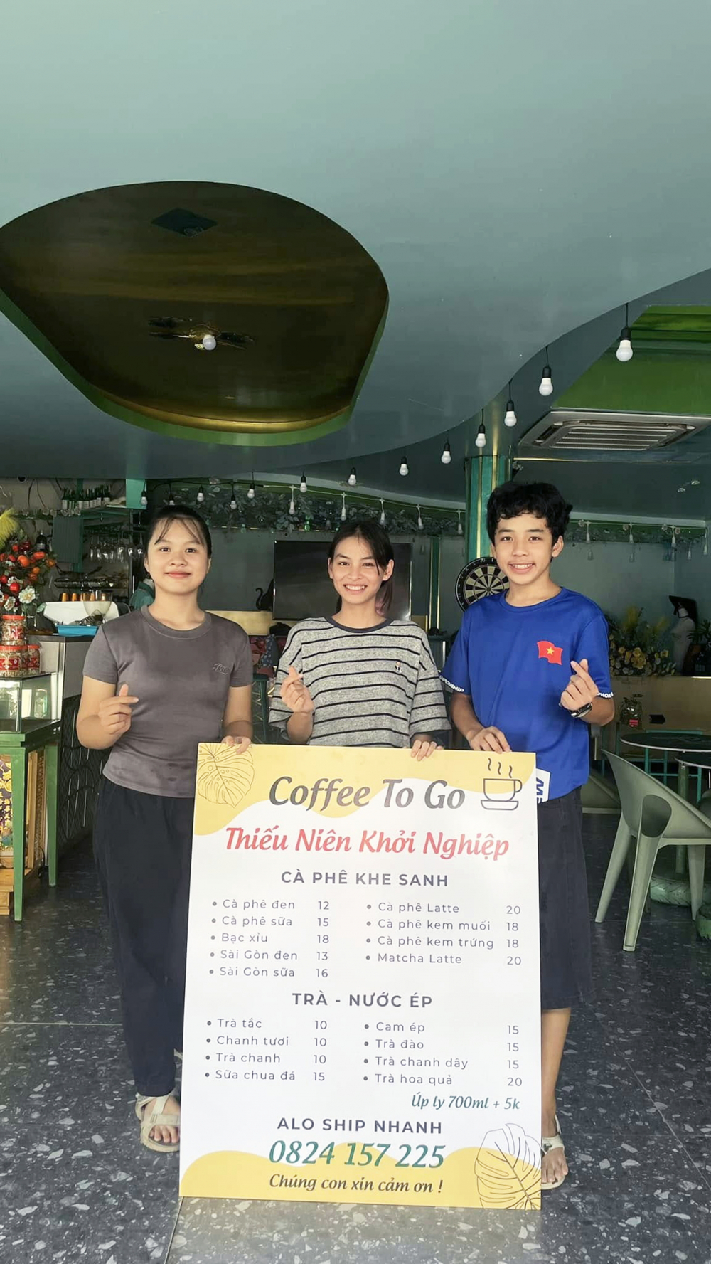 Dự án cà phê To Go - Thiếu niên khởi nghiệp
