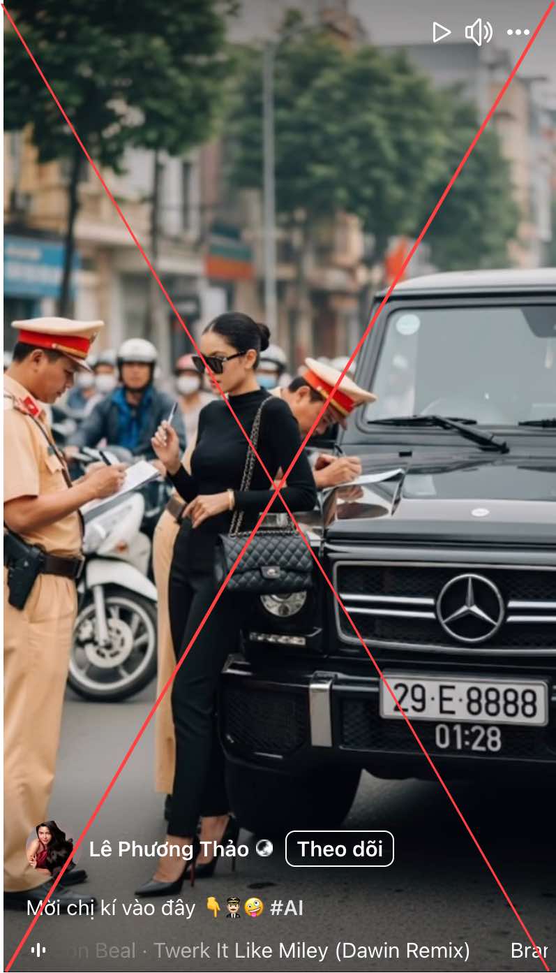 Bức ảnh được tạo ra bằng AI và trend tạo ảnh bị cảnh sát giao thông phạn đang gây phản ứng trong dư luận