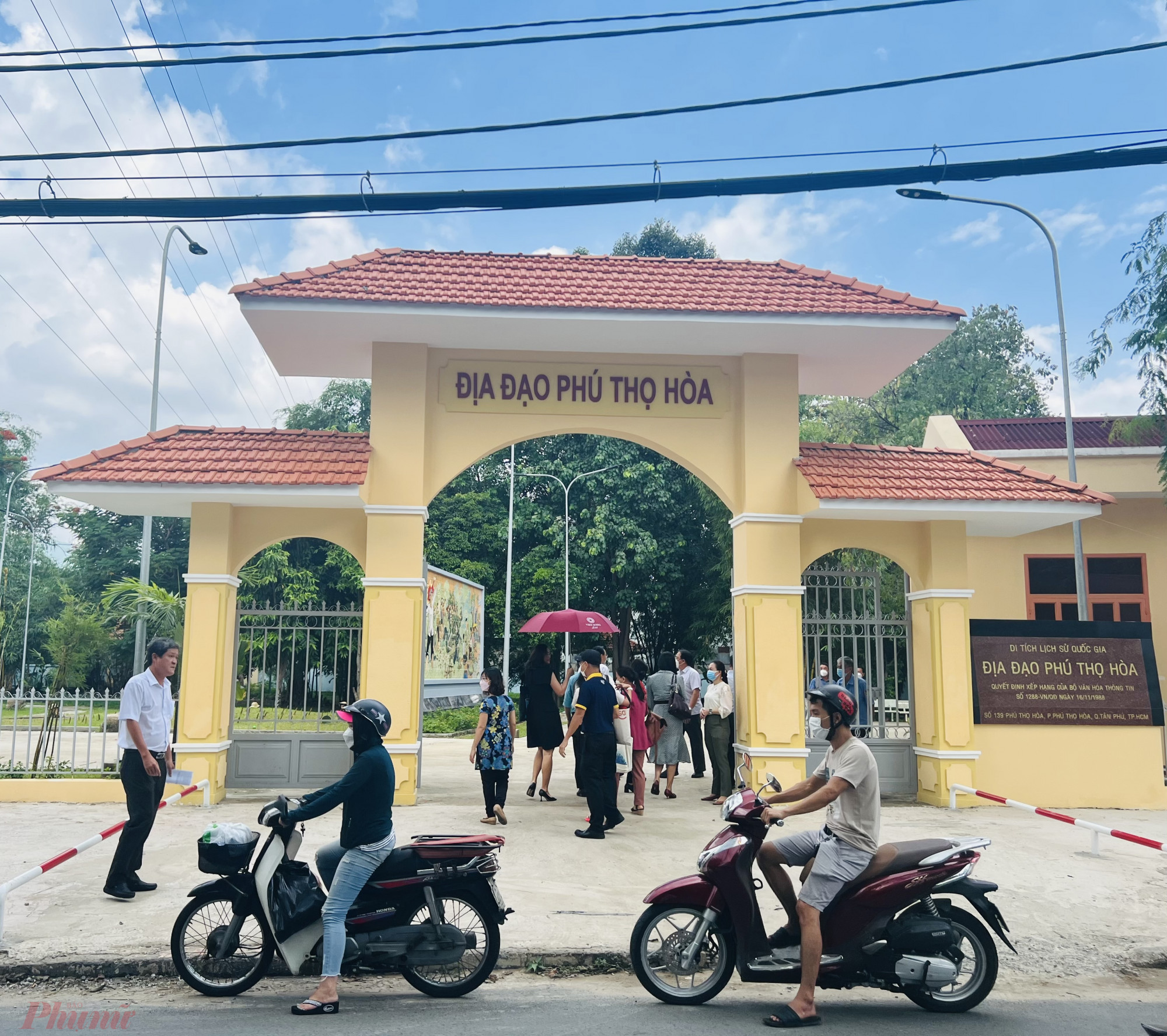 Cổng vào địa đạo Phú Thọ Hòa. Ảnh: Quốc Thái. Nguồn: phunuonline