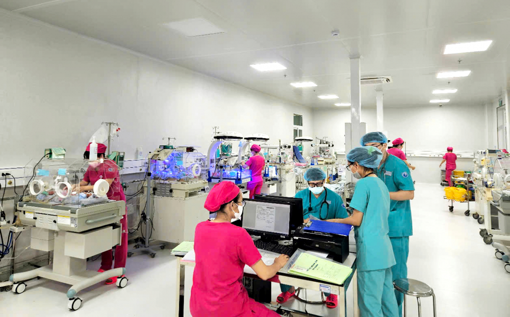 Tiềm năng lớn nhưng chưa thể phát triển Không gian khang trang, rộng rãi của khu hồi sức tích cực chuẩn châu Âu của Bệnh viện Từ Dũ - ẢNH: PHẠM AN