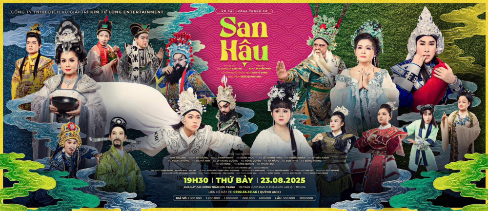Poster mới vở cải lương San Hậu - Ảnh: Sân khấu Kim Tử Long