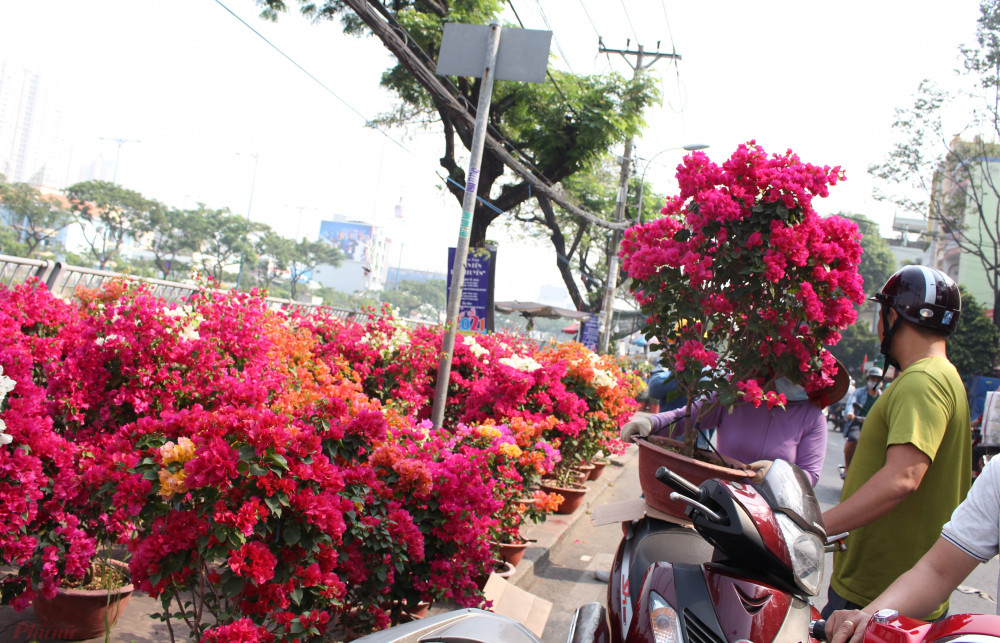 Phường Bình Đông - TPHCM: Nơi "Ghe nào cũng đậu/Người nào cũng thương” Hoa xuân về trên bến Bình Đông. Ảnh: Thành Lâm