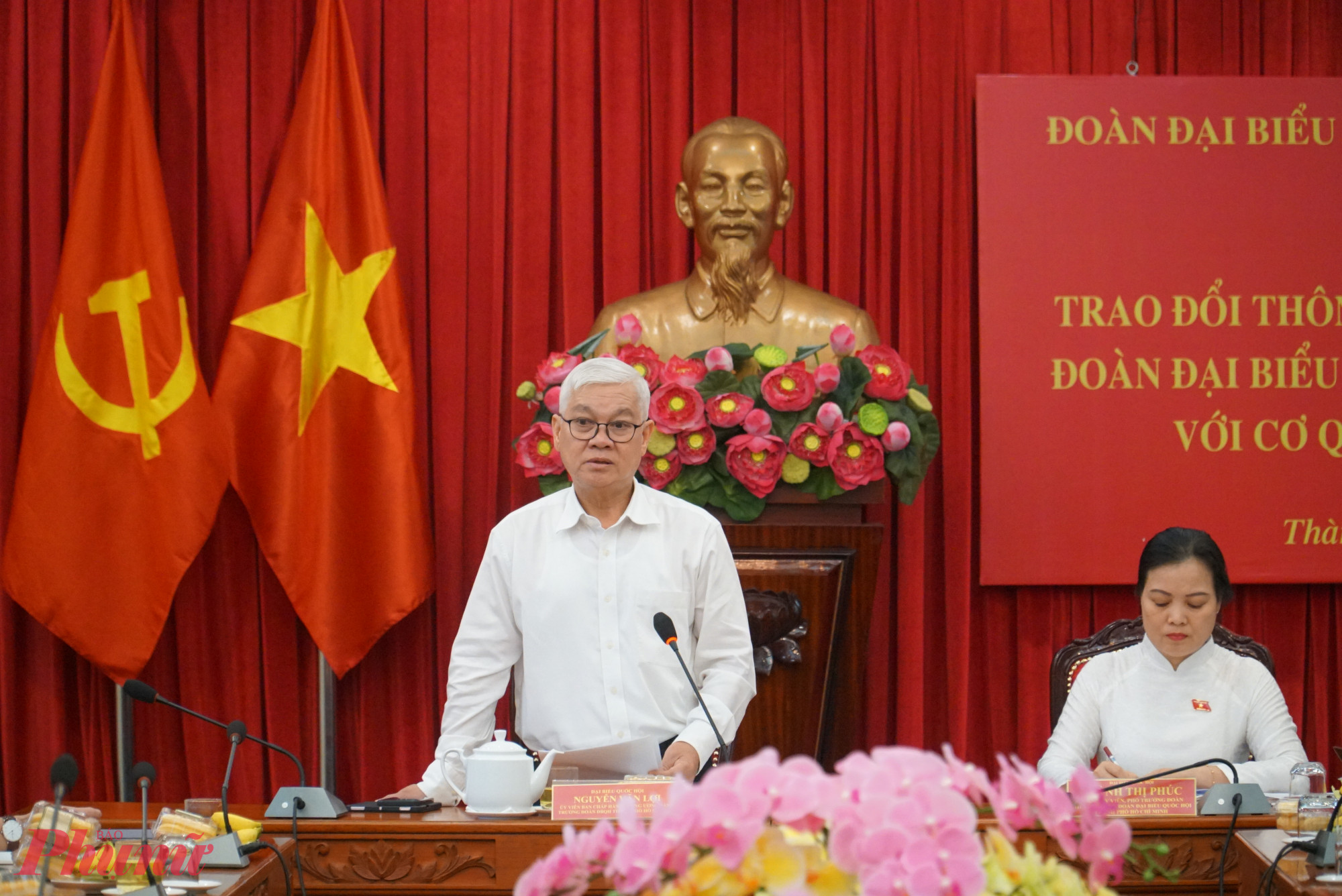 Báo chí đồng hành với Đoàn đại biểu Quốc hội TPHCM để lan tỏa tiếng nói cử tri Ông Nguyễn Văn Lợi – Ủy viên Ban Chấp hành Trung ương Đảng, Trưởng Đoàn đại biểu Quốc hội chuyên trách khóa XV TPHCM - phát biểu tại hội nghị - Ảnh: Thanh Tâm