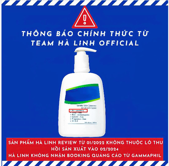 Sửa rửa mặt mà Võ Hà Linh từng trải nghiệm, review bị 'tuýt còi'. Ảnh: Chụp màn hình từ Facebook nhân vật.