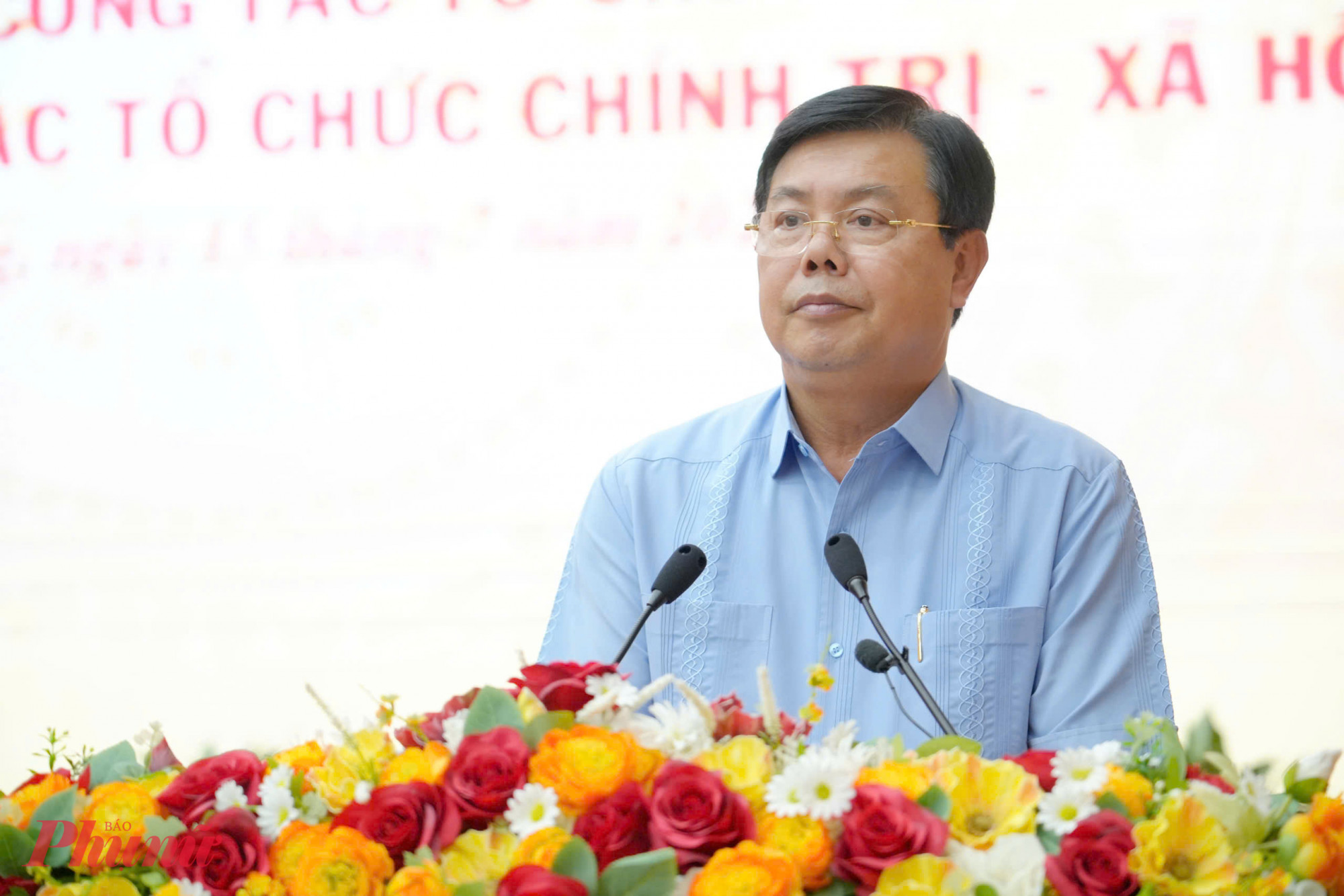 Ông Nguyễn Tiến Hải - Bí thư Tỉnh ủy An Giang phát biểu chỉ đạo - Ảnh Phú Hữu