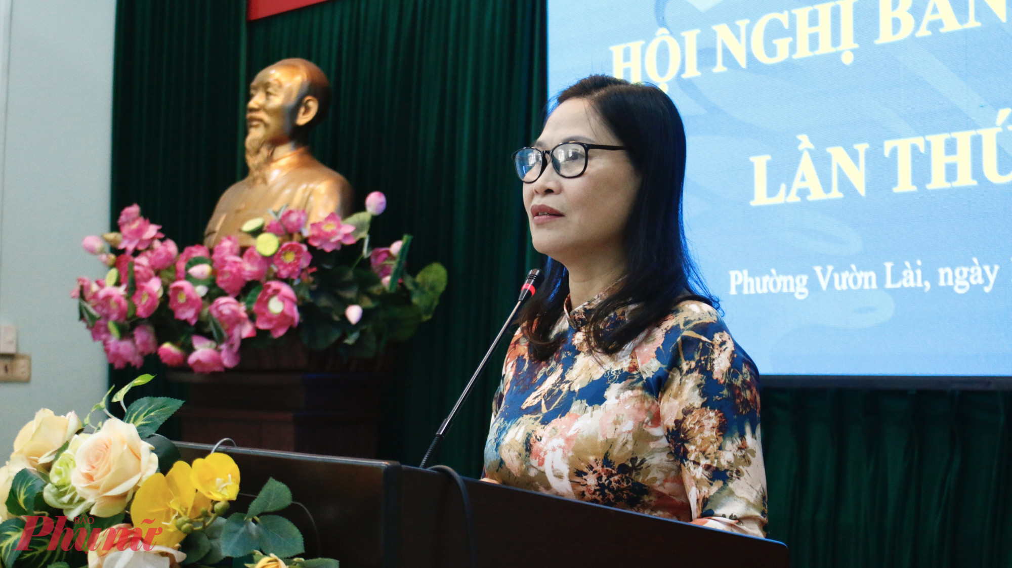 Bà Lê Thị Kim Thu – Phó chủ tịch Hội LHPN TPHCM phát biểu chỉ đạo
