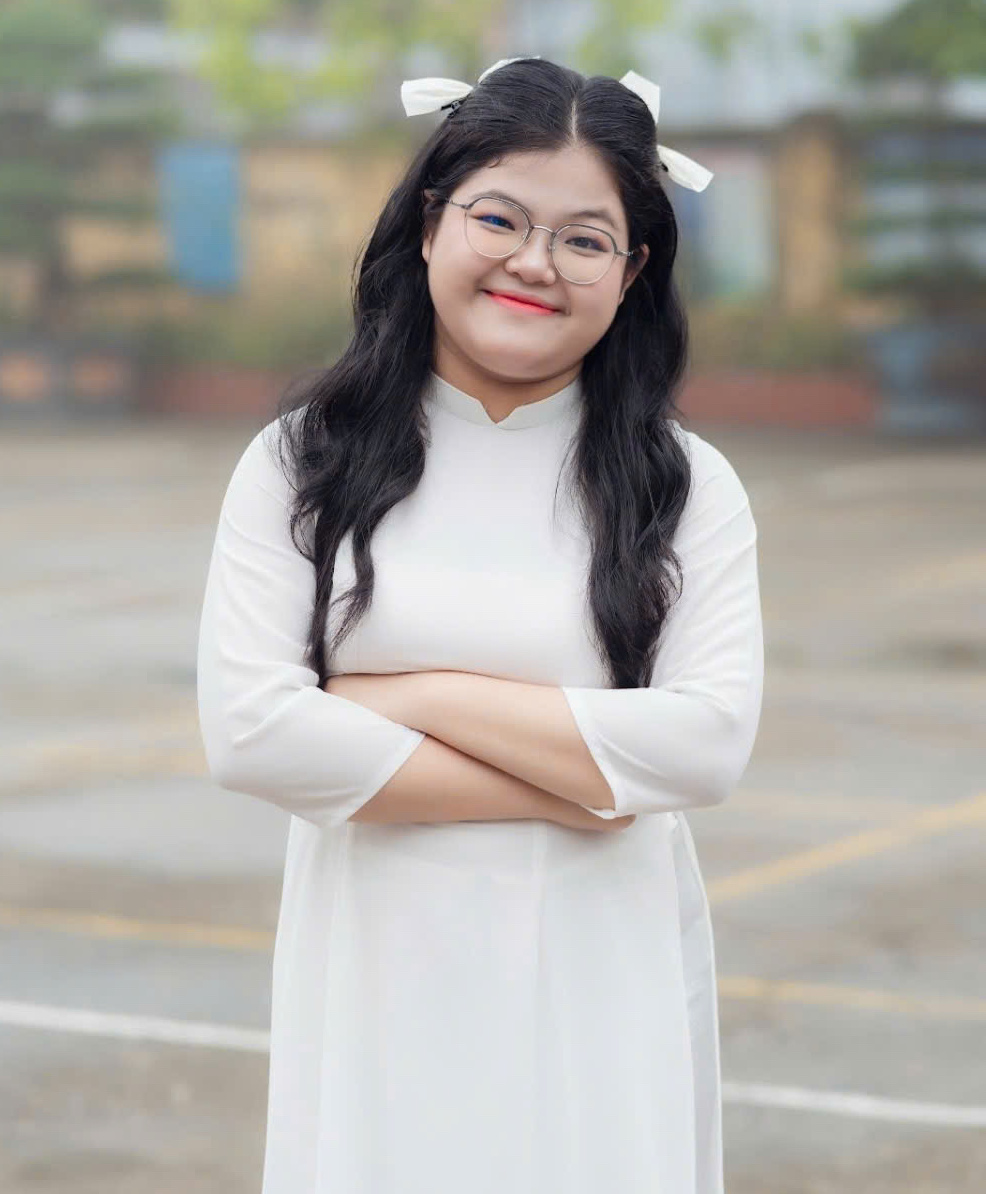 Em Nguyễn Thái An - Ảnh: Trường Trường THPT Kim Sơn A (Ninh Bình) 