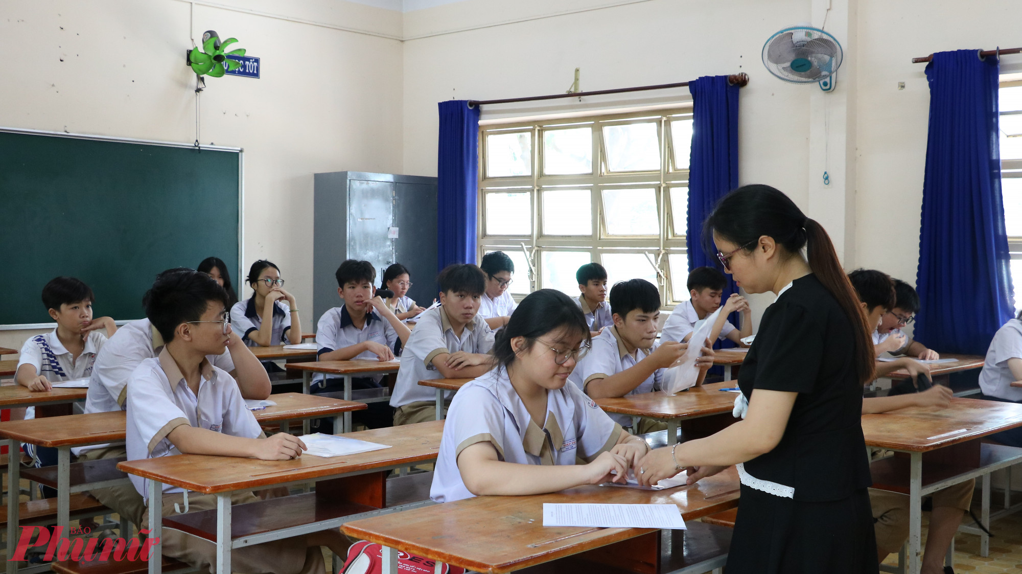 Thí sinh tham dự kỳ thi tuyển sinh lớp Mười năm 2025 tại TPHCM (trước sáp nhập)- Ảnh: trang Thư