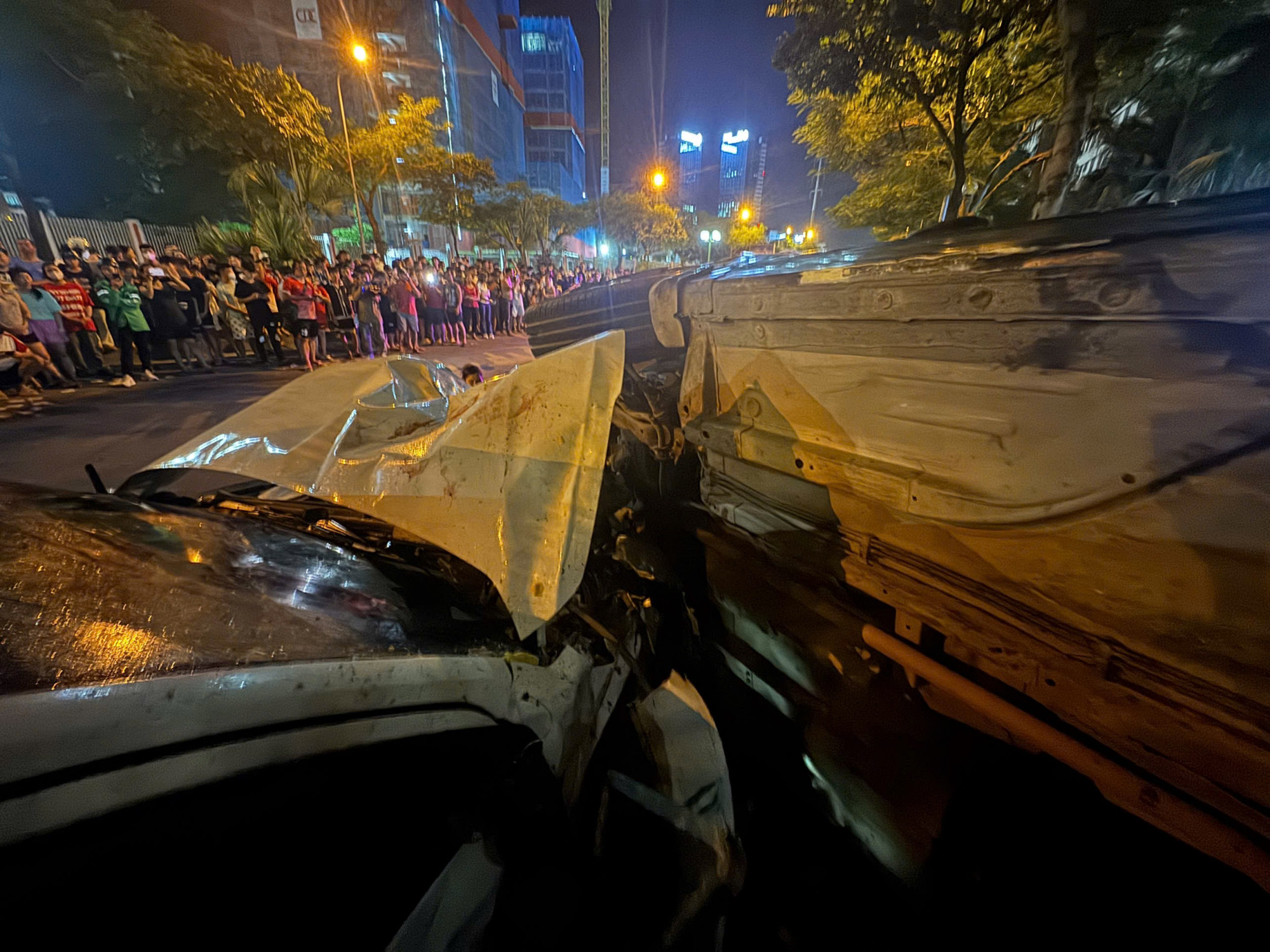 Hiện trường vụ tai nạn.