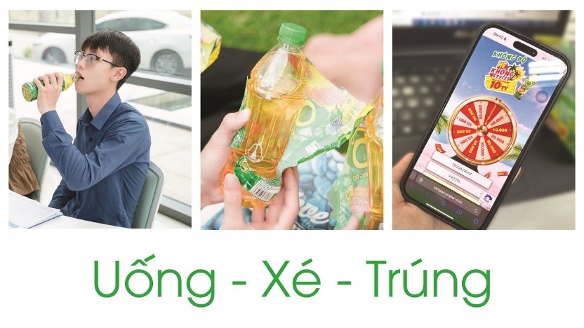 Với hơn 800.000 giải thưởng, khách hàng chỉ cần uống - xé là dễ dàng trúng thưởng khủng với Trà Xanh Không Độ trong hè năm nay - Ảnh: THP