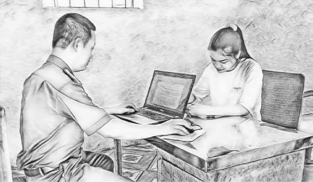 Lê Thị Nguyệt tại cơ quan công an - Ảnh công an cung cấp