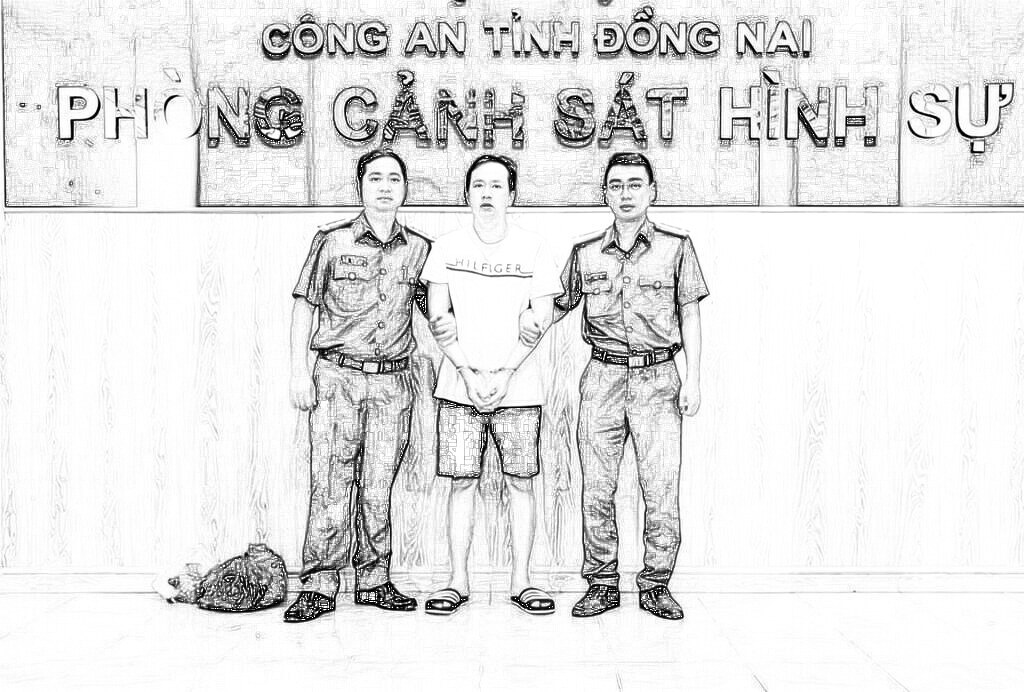 Trần Thanh Hải tại cơ quan điều tra. Ảnh: CA.
