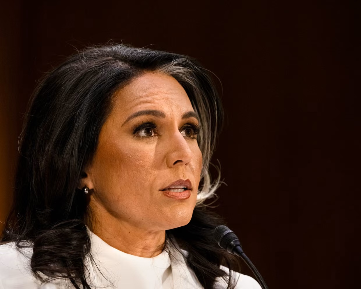 Tulsi Gabbard, giám đốc tình báo quốc gia, cáo buộc các quan chức của chính quyền Obama đã đặt nền móng cho một cuộc đảo chính kéo dài nhiều năm - Ảnh: Laura Brett/Zuma Press Wire/Rex/Shutterstock