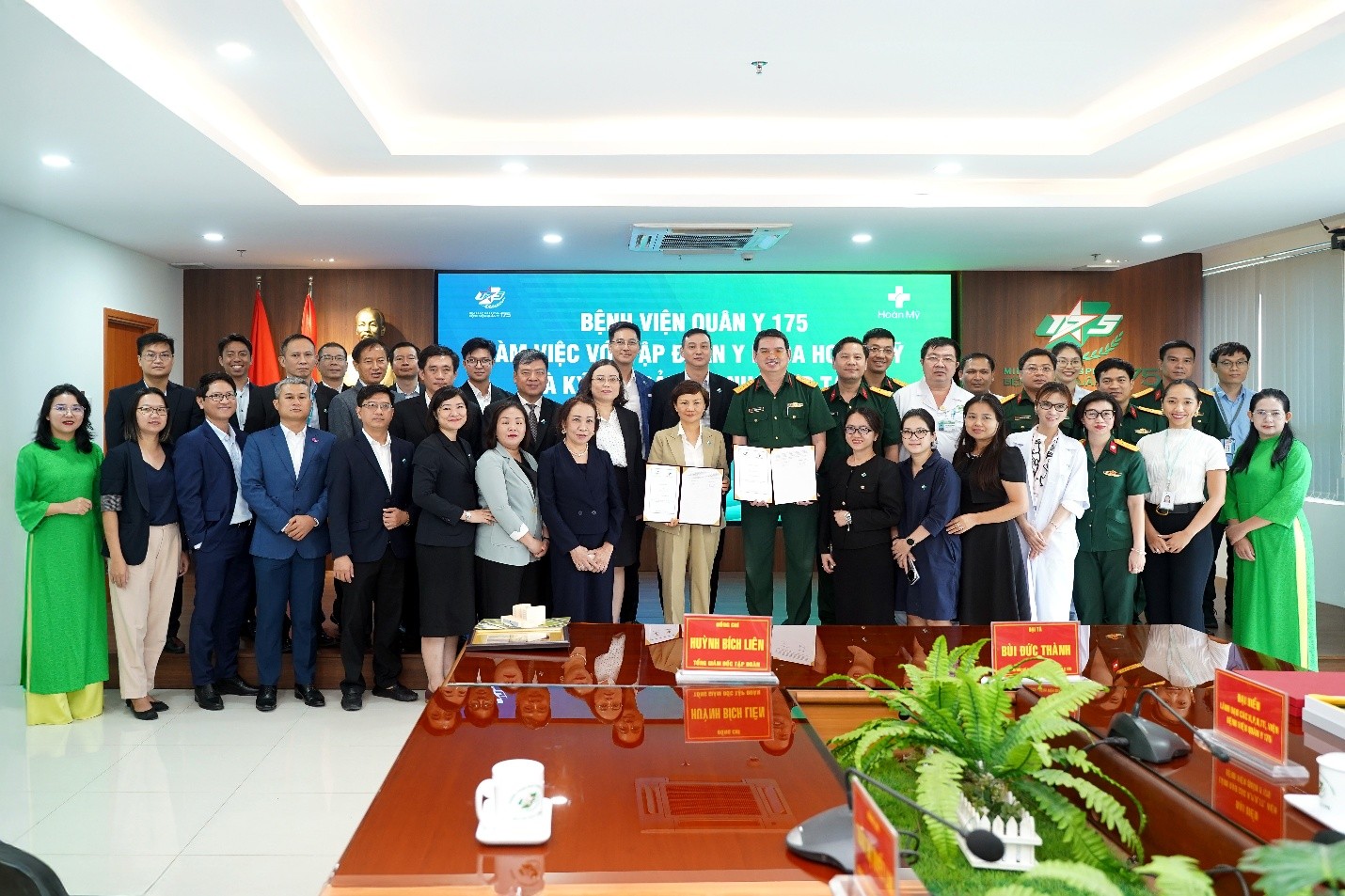 Hợp tác giữa Tập đoàn y khoa Hoàn Mỹ và Bệnh viện Quân y 175 mang lại lợi ích cho người bệnh, cộng đồng và góp phần vào sự phát triển chung của ngành y tế Việt Nam - Ảnh: Hoàn Mỹ