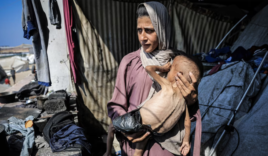 21 tháng sau cuộc chiến của Israel ở Gaza, khu vực này bị kìm hãm bởi những cảnh chết chóc và đói khát leo thang, với một số người thiệt mạng trong khi cố gắng tiếp cận viện trợ, những người khác chết đói. Trong cuộc họp báo ngày 23/7, Tổng giám đốc Tedros Adhanom cho biết người Palestine ở Gaza đang phải chịu đựng nạn đói hàng loạt. Các bậc cha mẹ nói với chúng tôi rằng con cái họ khóc vì đói. Các địa điểm phân phối thực phẩm đã trở thành nơi bạo lực, ôngTedros nói.