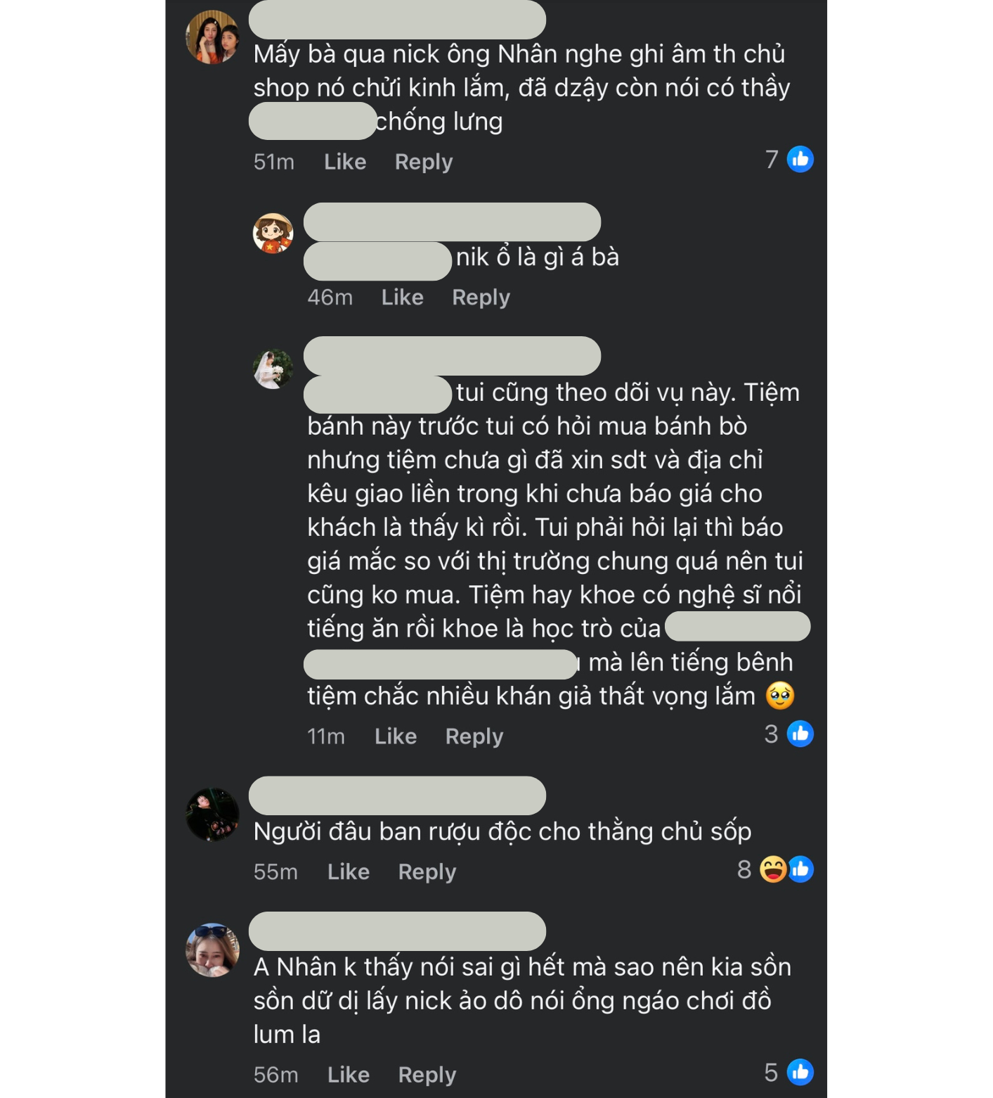 Những bình luận khác của cư dân mạng trước sự việc (Ảnh chụp từ nền tảng Facebook)