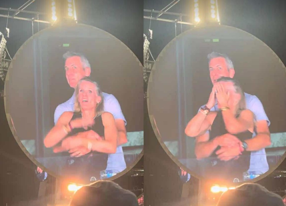 Hình ảnh kiss-cam làm phát lộ hành vi ngoại tình của cặp CEO - giám đốc nhân sự làm rung chuyển nhiều gia đình 