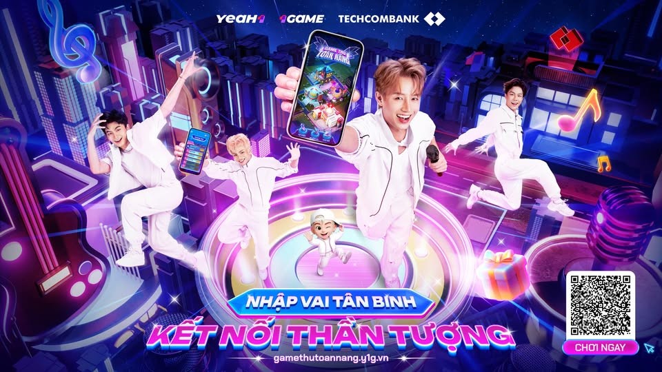 Thế hệ trẻ toàn năng: Phá kén tỏa sáng, vững bước tài chính cùng Techcombank Game âm nhạc nhập vai tân binh đầu tiên và tạo ra sân chơi kết nối cùng thần tượng - Ảnh: Techcombank