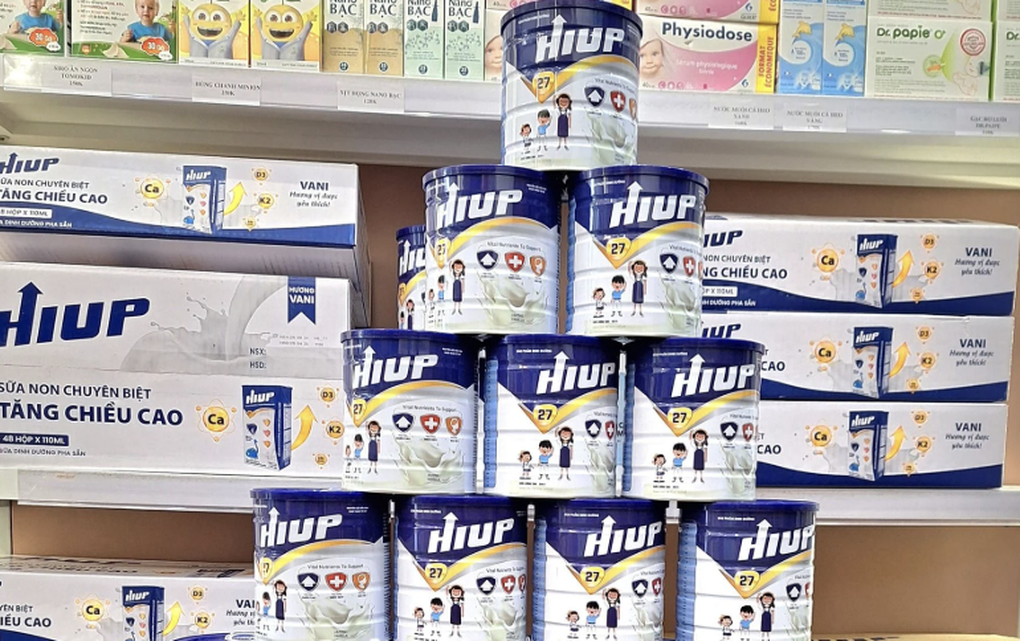 Sữa Hiup giả vừa được cơ quan công an 