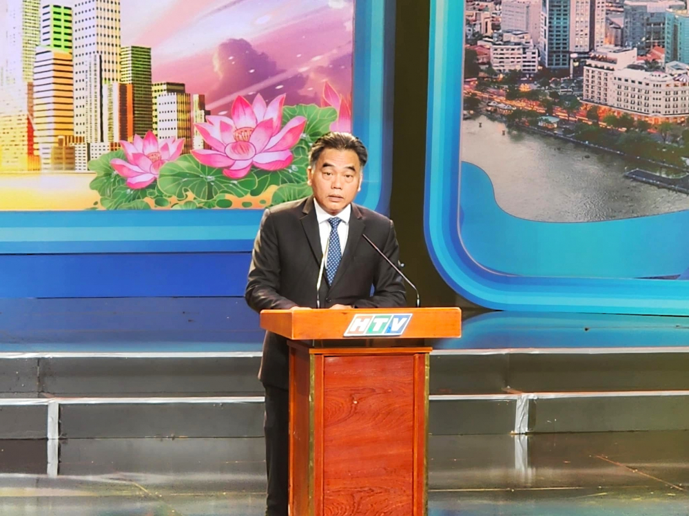 Ông Nguyễn Lộc Hà - Phó Chủ tịch Ủy ban Nhân dân TPHCM  - phát biểu tại chương trình
