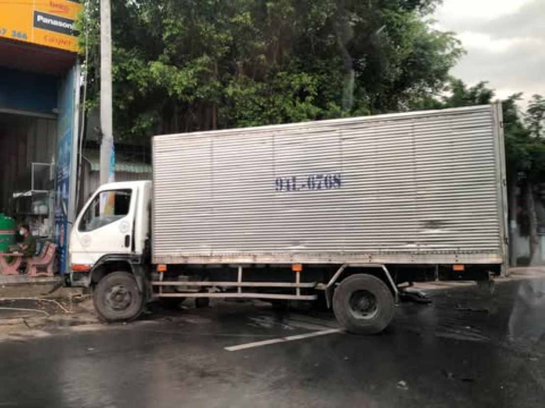 Hiện trường vụ tai nạn: Ảnh: CTV