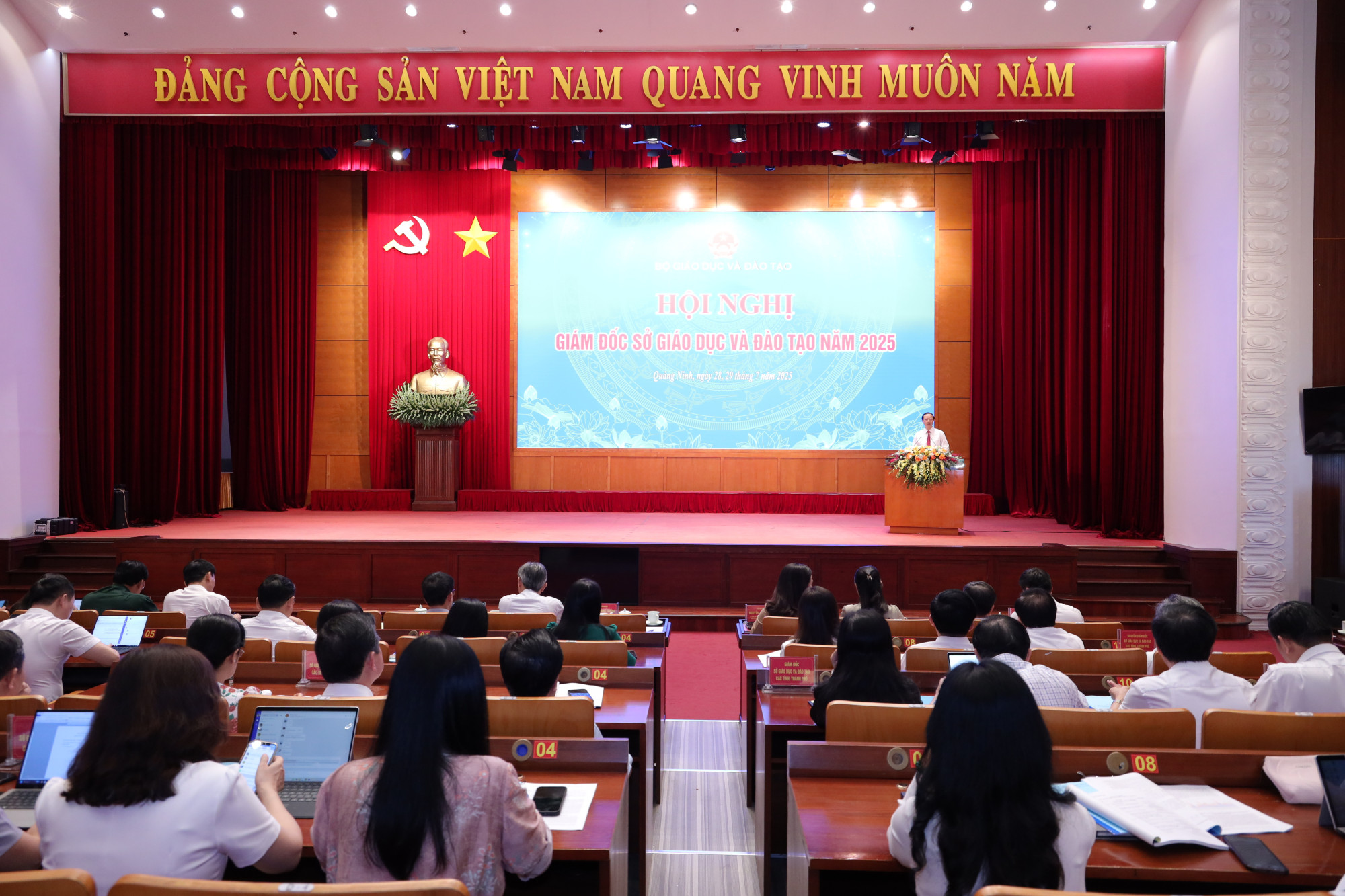 Quang cảnh Hội nghị Giám đốc Sở GD-ĐT năm 2025. Ảnh: Trần Hiệp