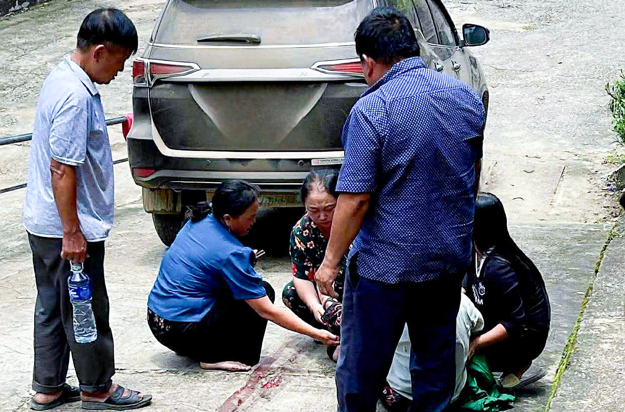 Hiện trường nơi xảy ra vụ tai nạn - Ảnh: Khánh An