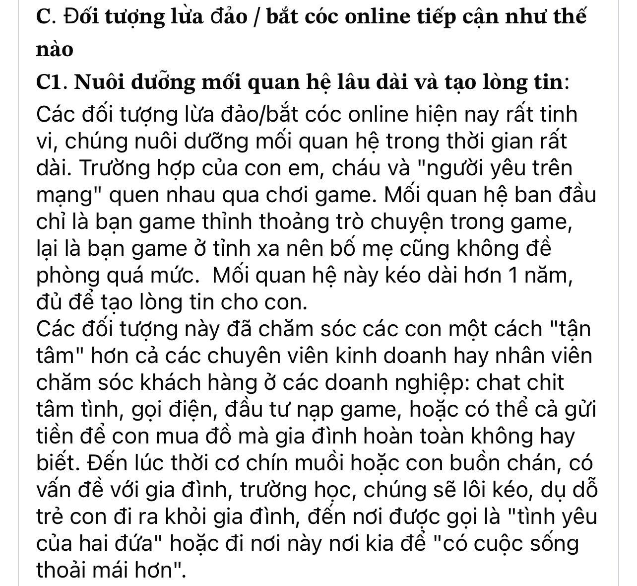 Chia sẻ của mẹ bé gái 13 tuổi như lời cảnh tỉnh đầy quý giá, cảnh tỉnh phụ huynh nâng cao cảnh giác trước các chiêu trò tinh vi của kẻ bắt cóc, lừa đảo online