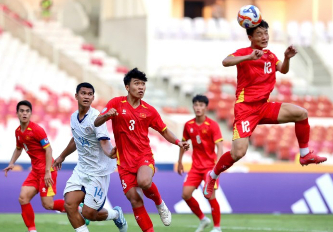 Giải đấu năm nay U23 Việt Nam đã có những cú đánh đầu vô cùng lợi hại 