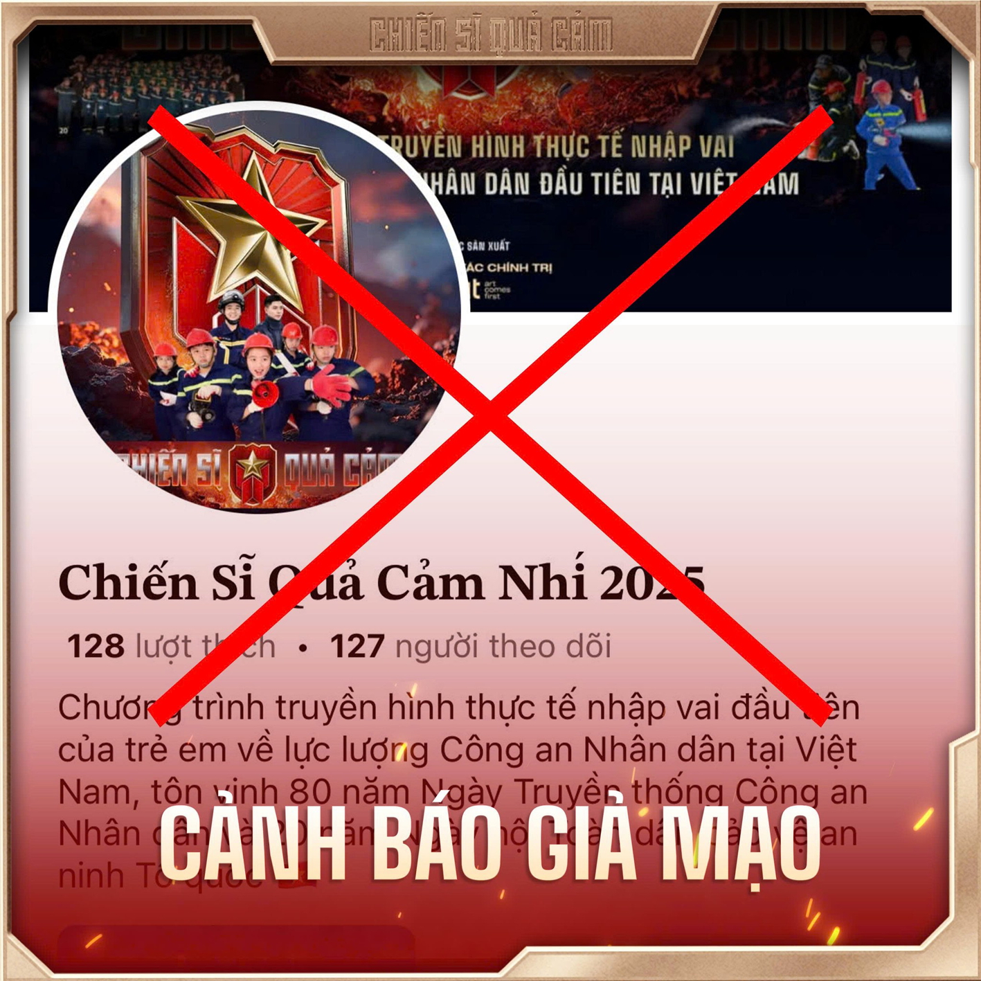 Cần quyết liệt ngăn chặn nạn giả mạo nhà sản xuất để tuyển sinh  - Nguồn ảnh: Fanpage Chiến sĩ quả cảm