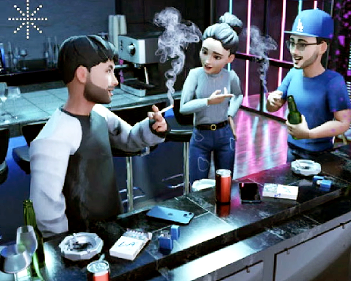 Hình ảnh được chia sẻ trên mạng xã hội về cuộc tụ họp trong metaverse - Nguồn ảnh: Instagram