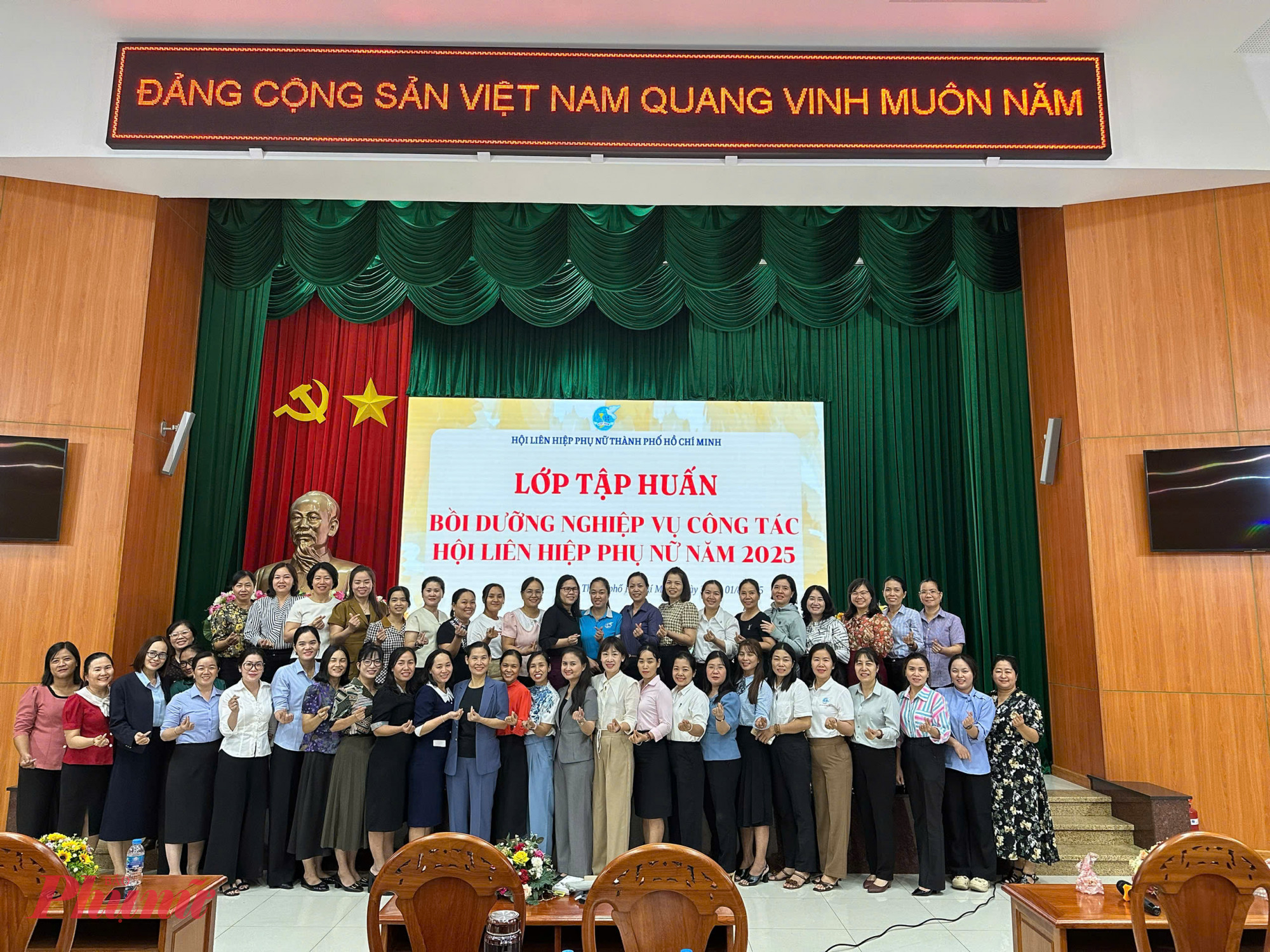 Chủ tịch, Phó Chủ tịch Hội LHPN cấp xã, phường tham gia lớp tập huấn, bồi dưỡng nghiệp vụ công tác Hội 