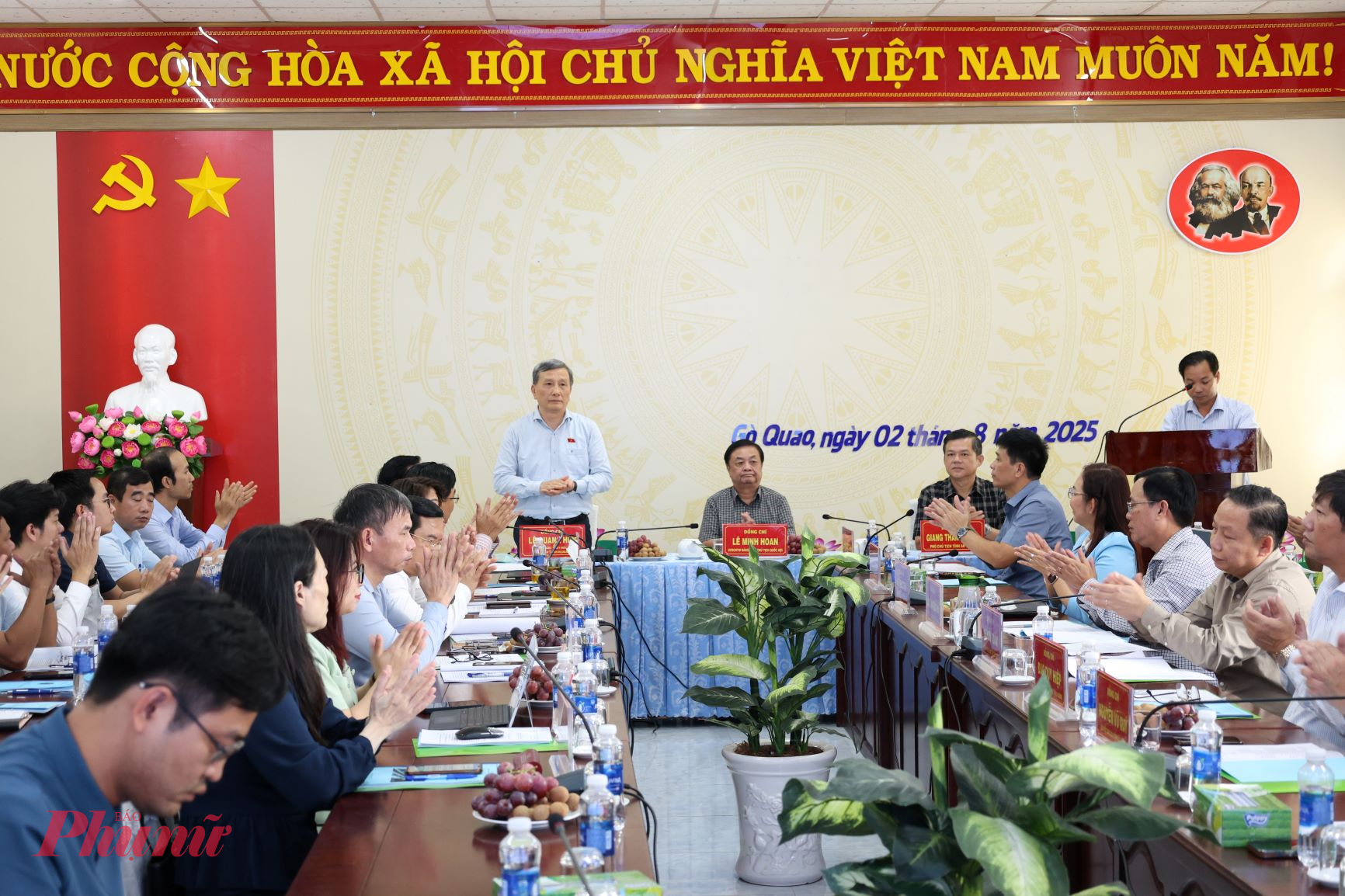 Toàn cảnh buổi làm việc - Ảnh N.H