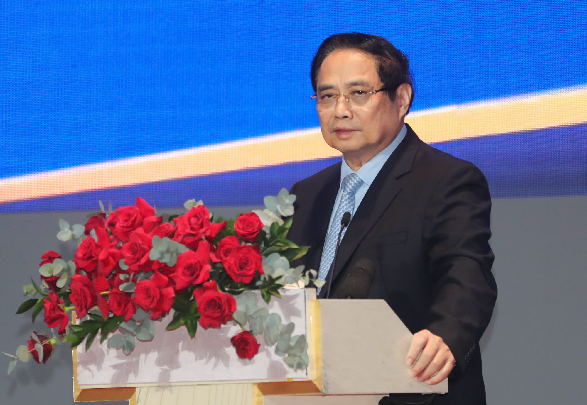 Thủ tướng: Trung tâm tài chính quốc tế là không gian đột phá thể chế - nơi luật pháp được thiết kế cho tương lai Thủ tướng Phạm Minh Chính phát biểu chỉ đạo tại Hội nghị triển khai Nghị quyết của Quốc hội về Trung tâm tài chính quốc tế Việt Nam - Ảnh: Hoàng Triều