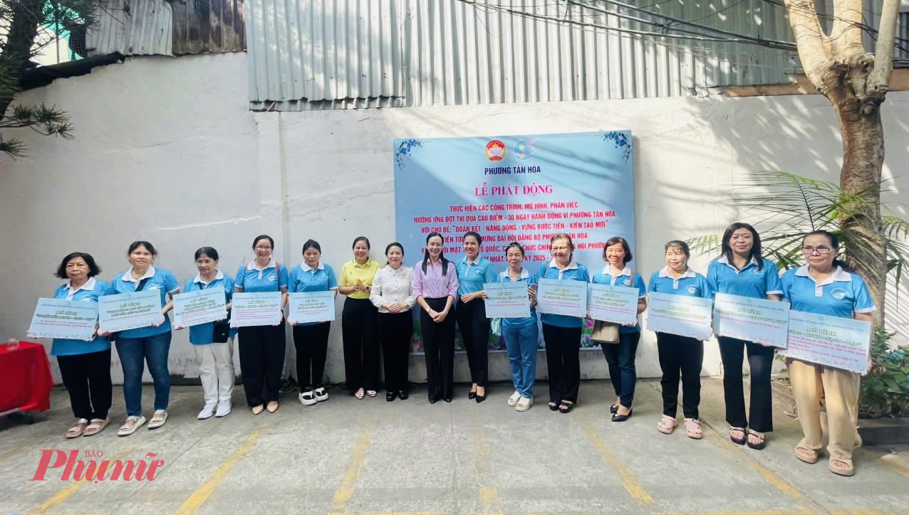 Hội LHPN phường và 36 chi hội đã đăng ký triển khai tổng cộng 38 mô hình, phần việc thiết thực 