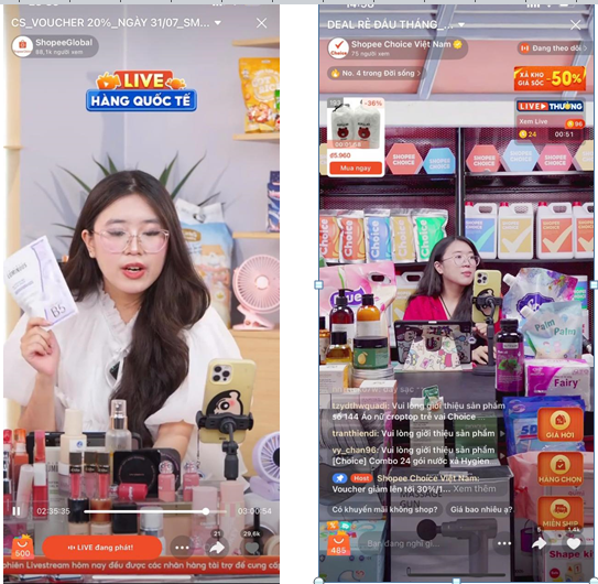 Yến Nhi đang lên sóng livestream trực tiếp - Ảnh nhân vật cung cấp