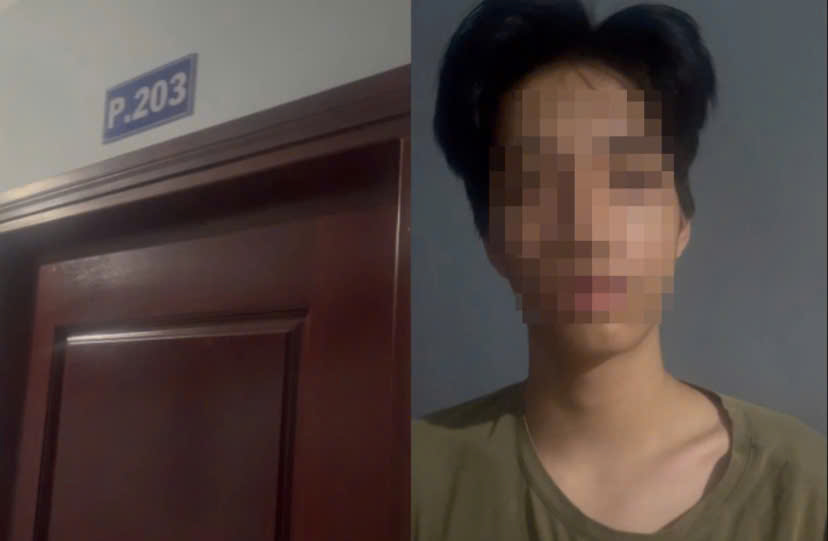 Nam sinh được giải cứu. Ảnh: CACC