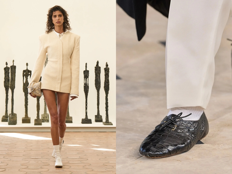 Nhà mốt Jacquemus và Celine ra mắt mẫu giày da buộc dây cổ điển đúng chuẩn tinh thần Pháp được giới mộ điệu săn đón trong mùa thu năm nay.