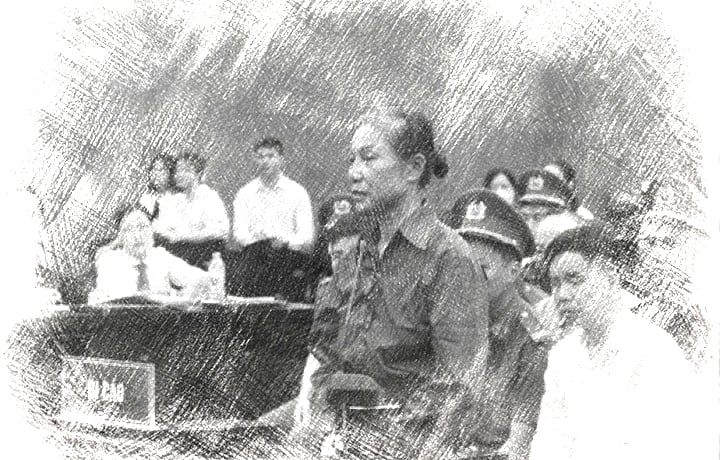 Bị cáo Hoàng Thị Thúy Lan tại phiên tòa sơ thẩm - Ảnh: N.A