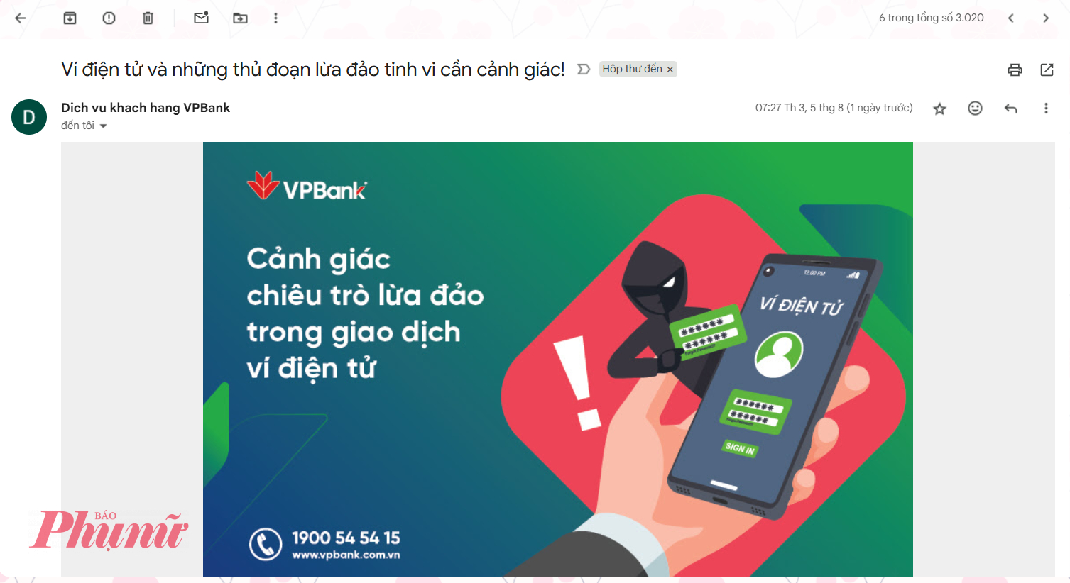 Mới đây, nhiều khách hàng nhận được các khuyến cáo các chiêu thức lừa đảo liên quan đến ví điện tử - Ảnh: Thanh Hoa